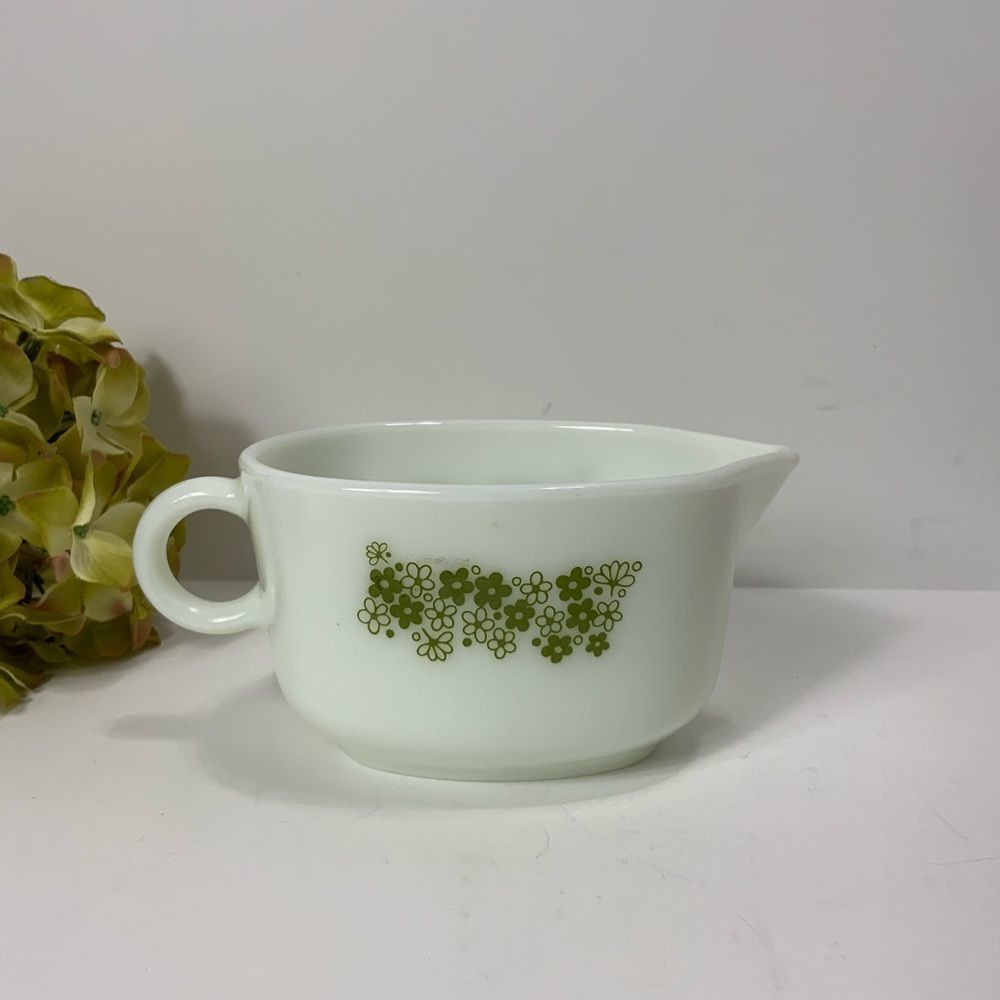 VINTAGE PYREX Spring Blossom gravy boat